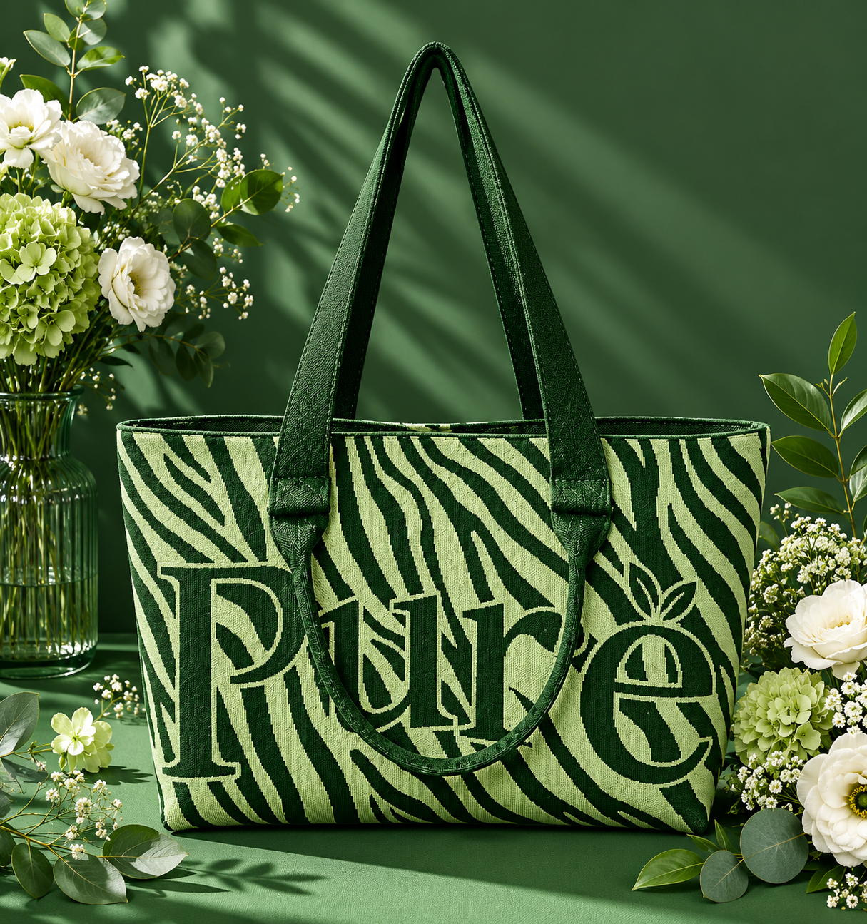 PURE TOTE - Hunter Green Wildside