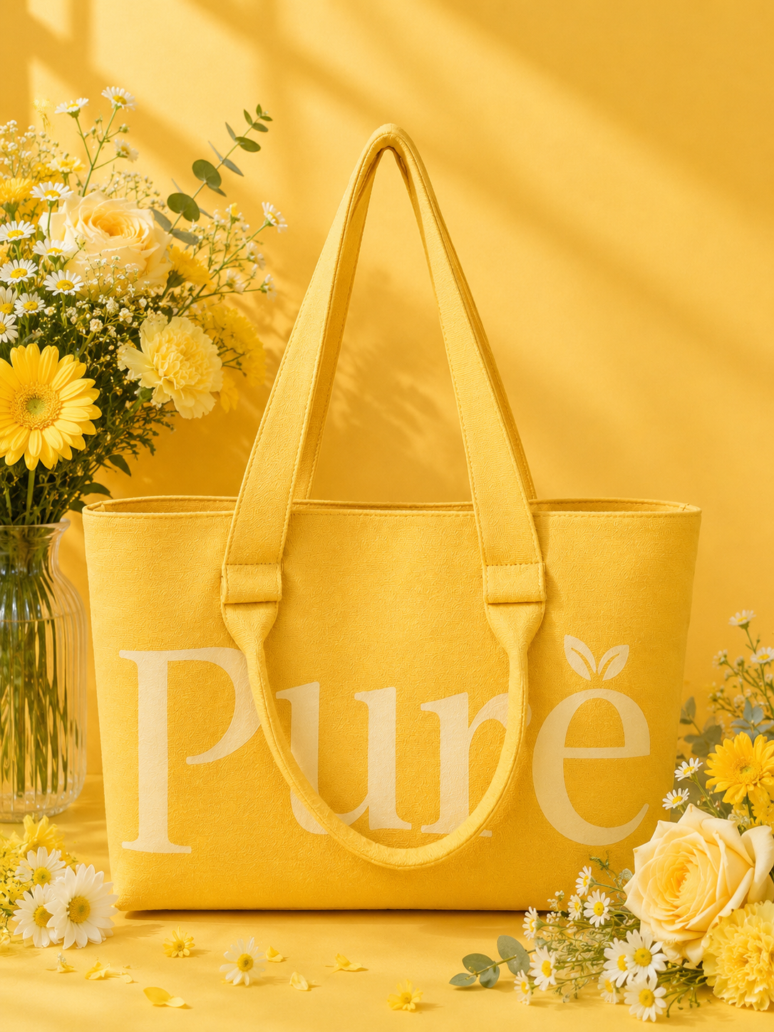 PURE TOTE - Butter Yellow Cream