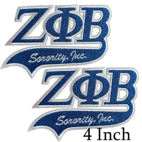 Serises Stock Blue & White Embroidery Sorority Zeta Phi Beta 1920