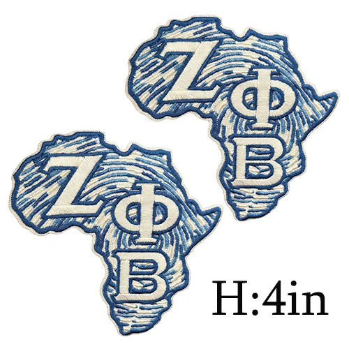 Serises Stock Blue & White Embroidery Sorority Zeta Phi Beta 1920