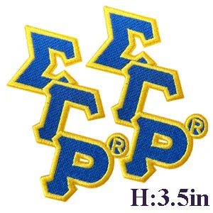 Embroidered Sigma Gamma Rho Sorority Patch