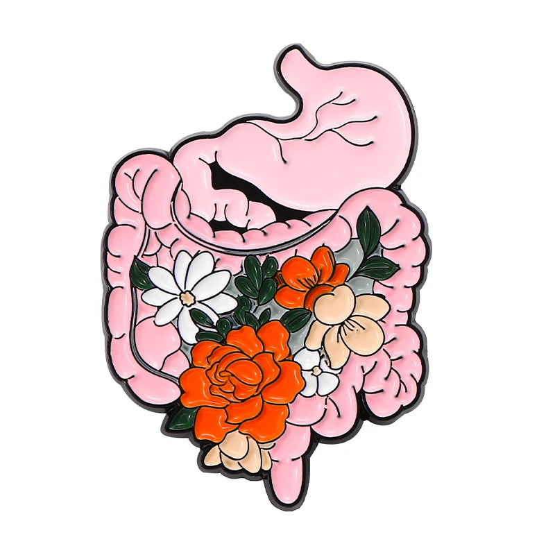 Girl Power Enamel Pins Purple Skeleton
