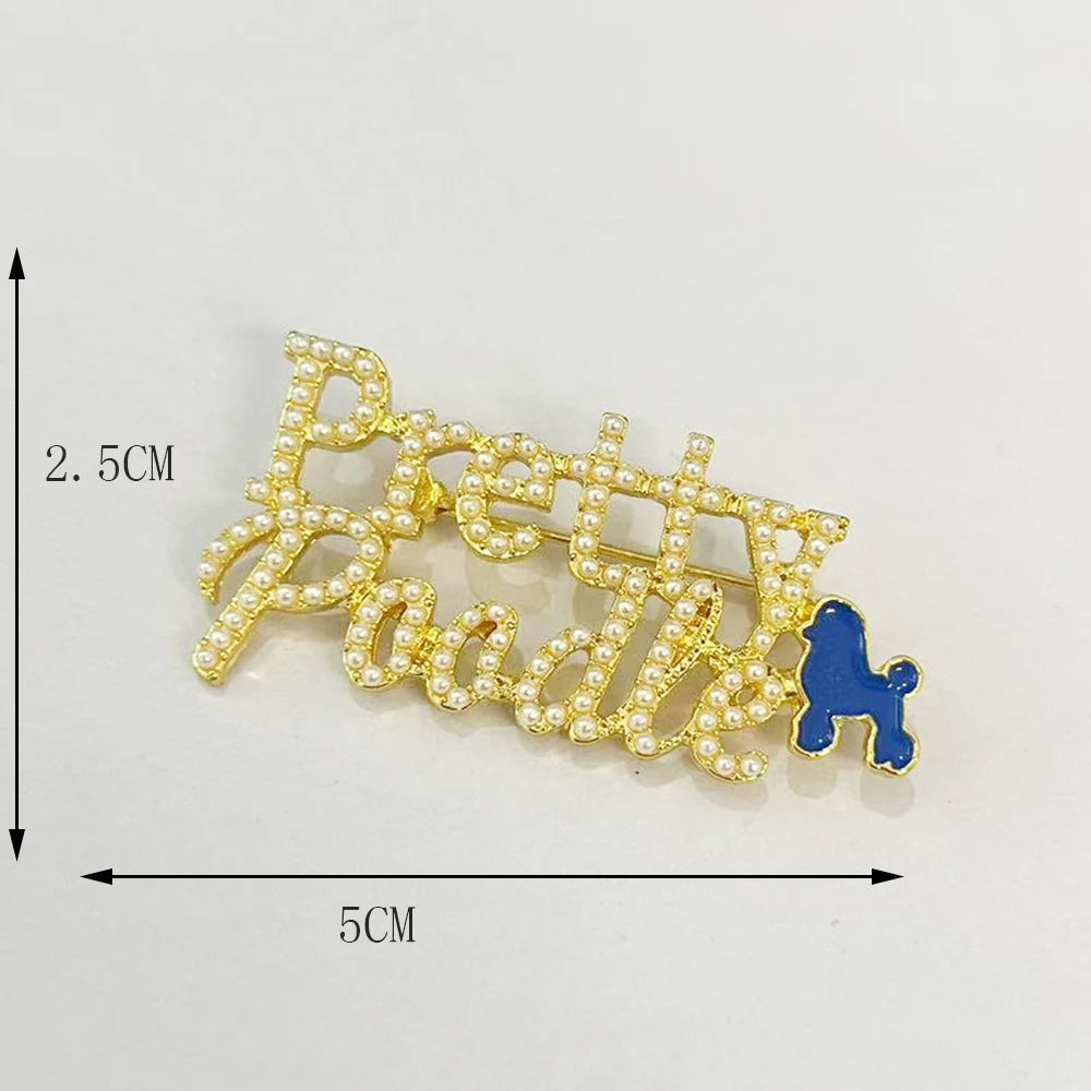 The Pure Pearl Poodle Charm