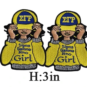 Embroidered Sigma Gamma Rho Sorority Patch