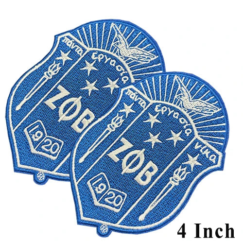Serises Stock Blue & White Embroidery Sorority Zeta Phi Beta 1920
