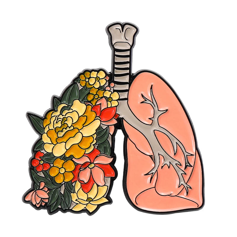 Girl Power Enamel Pins Purple Skeleton