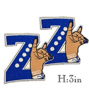 Serises Stock Blue & White Embroidery Sorority Zeta Phi Beta 1920