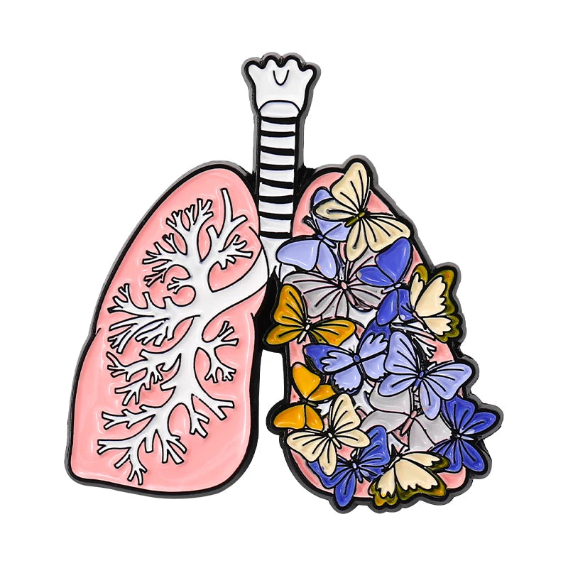 Girl Power Enamel Pins Purple Skeleton