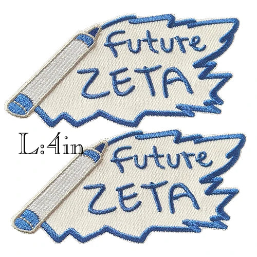 Serises Stock Blue & White Embroidery Sorority Zeta Phi Beta 1920
