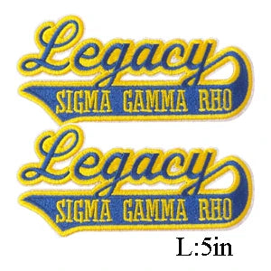 Embroidered Sigma Gamma Rho Sorority Patch