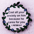 The "Pure Peace" Floral Enamel Pin