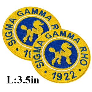 Embroidered Sigma Gamma Rho Sorority Patch
