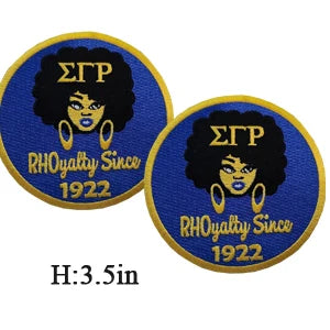 Embroidered Sigma Gamma Rho Sorority Patch