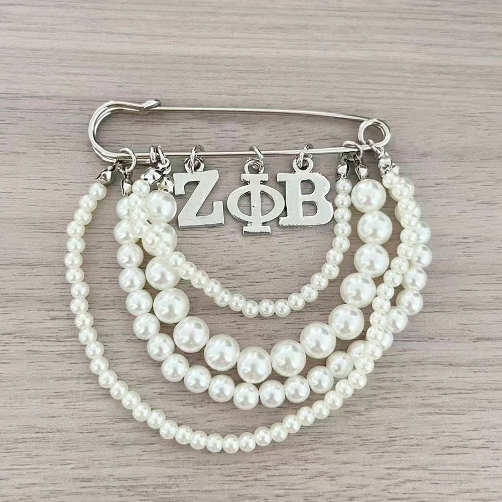 SORORITY RHINESTONE PEARL
