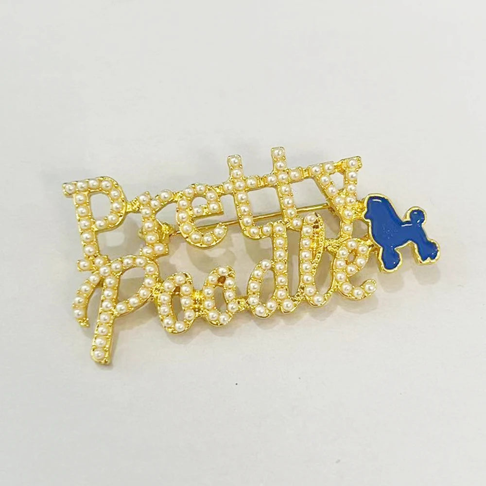 The Pure Pearl Poodle Charm