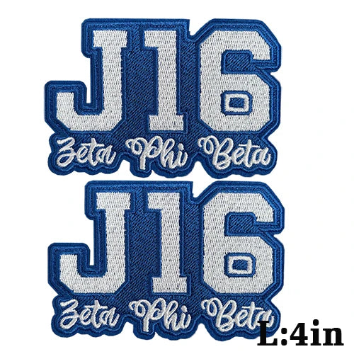 Serises Stock Blue & White Embroidery Sorority Zeta Phi Beta 1920