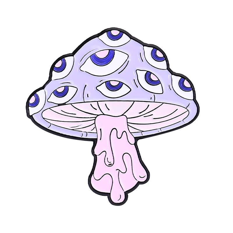 Girl Power Enamel Pins Purple Skeleton