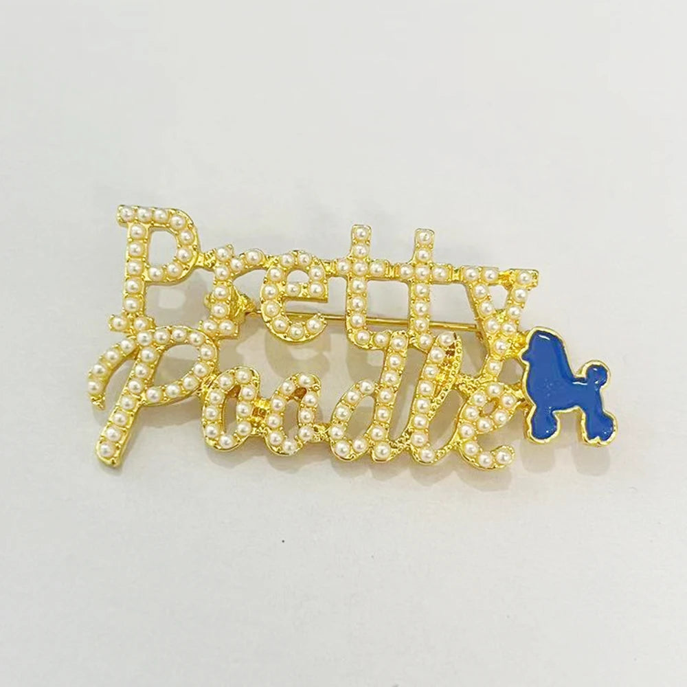 The Pure Pearl Poodle Charm