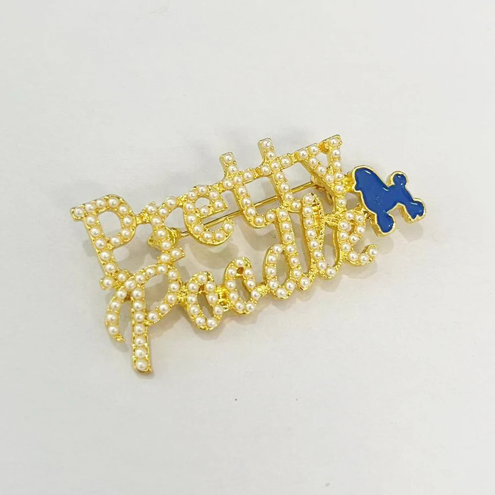 The Pure Pearl Poodle Charm