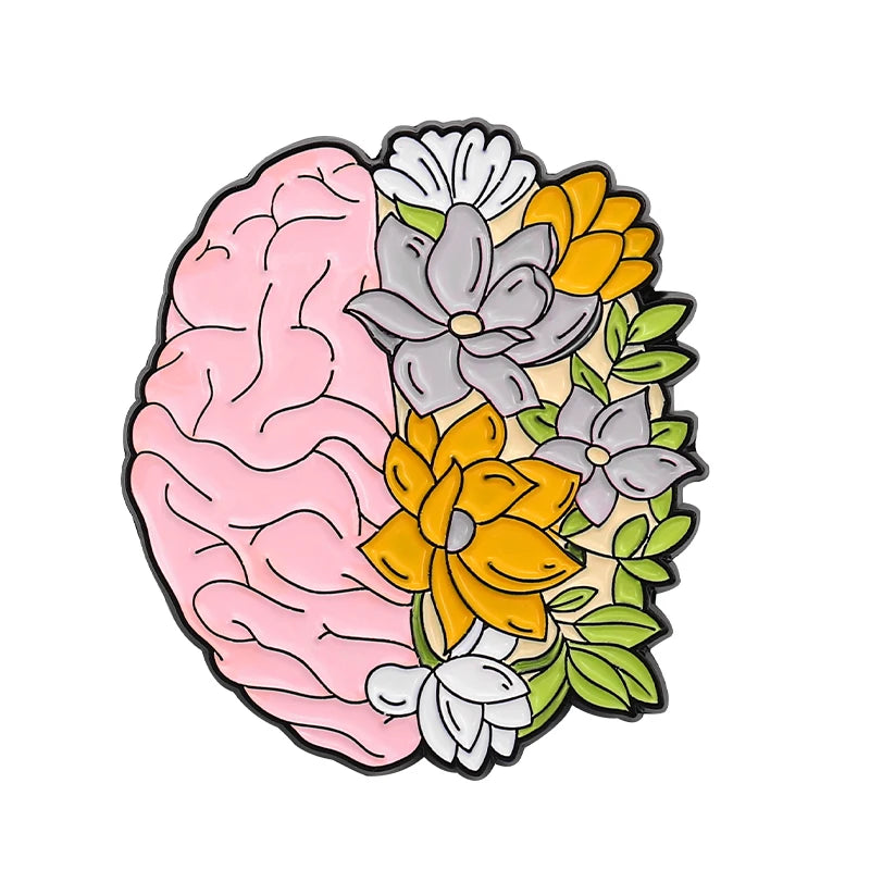 Girl Power Enamel Pins Purple Skeleton