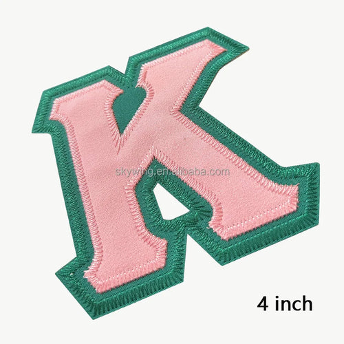 Greek Sorority 4 inch Stitch Letter Iron on Patches