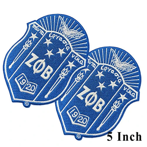 Serises Stock Blue & White Embroidery Sorority Zeta Phi Beta 1920