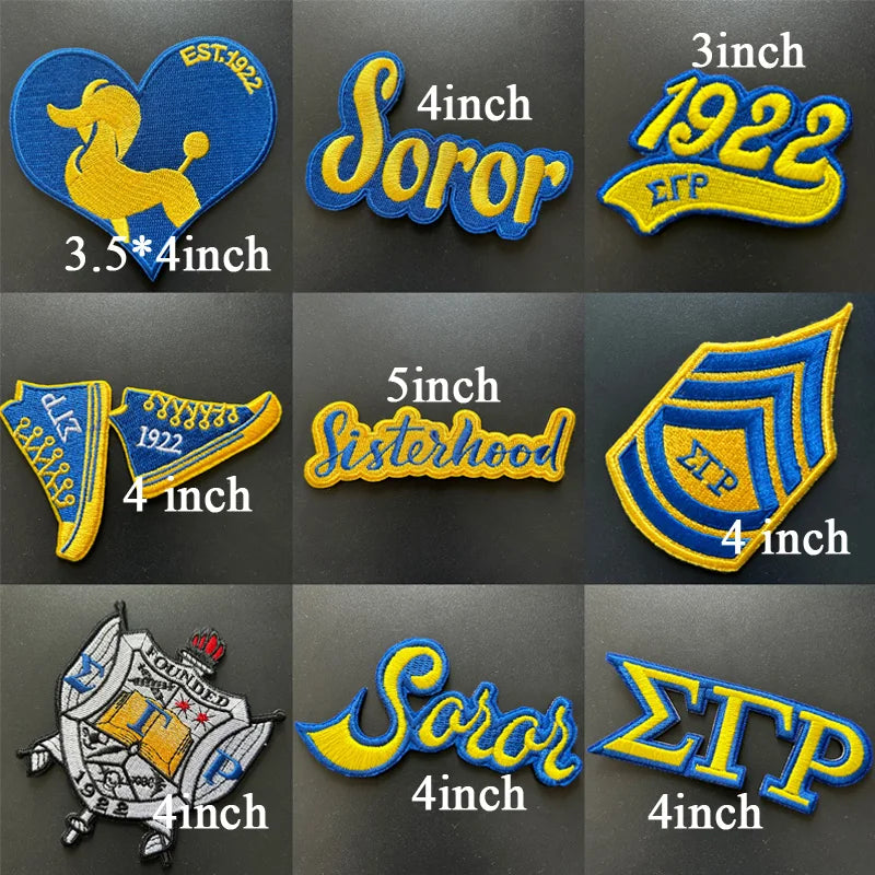 Embroidered Sigma Gamma Rho Sorority Patch