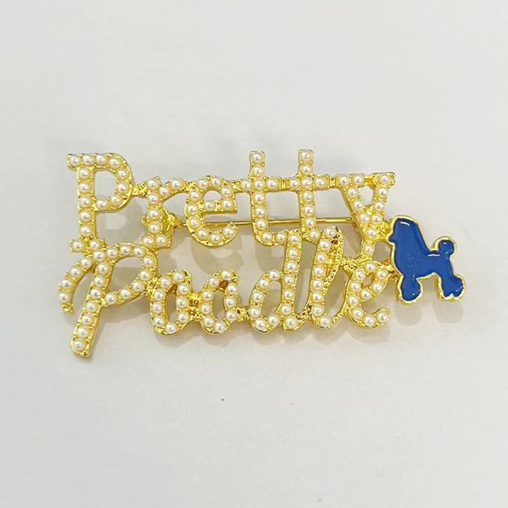 The Pure Pearl Poodle Charm