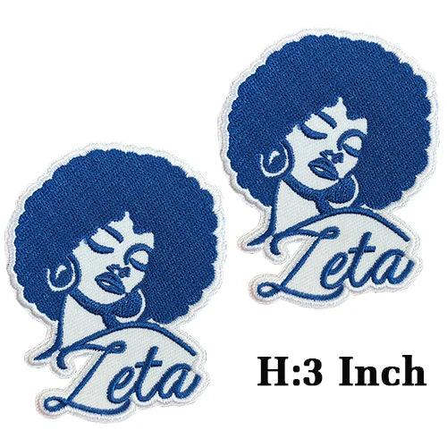 Serises Stock Blue & White Embroidery Sorority Zeta Phi Beta 1920