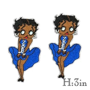 Serises Stock Blue & White Embroidery Sorority Zeta Phi Beta 1920