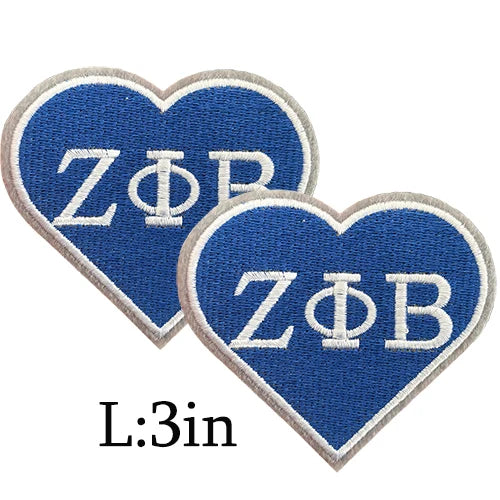 Serises Stock Blue & White Embroidery Sorority Zeta Phi Beta 1920